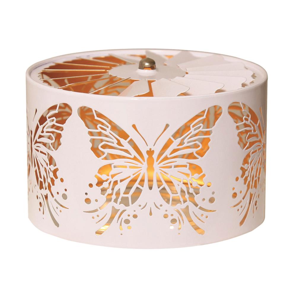 Aroma Silhouette White & Gold Carousel Butterfly Shade £11.69